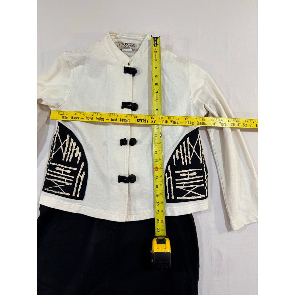 On The Rocks California Vintage 90s 100% Cotton Tank Dress Jacket Set Medium - Picture 2 of 13